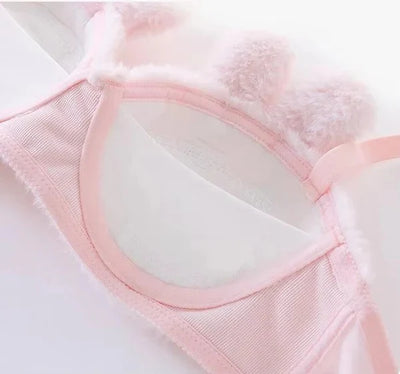 Undergarments New High Quality Sexy Cute Anime Soft Plush Design bra underwear Japanese cartoon rabbit underwear Bra & Panty Set