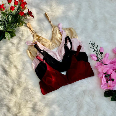 Pack of 2 Cotton Bliss High Quality Non Padded Bra | BD-800-TK