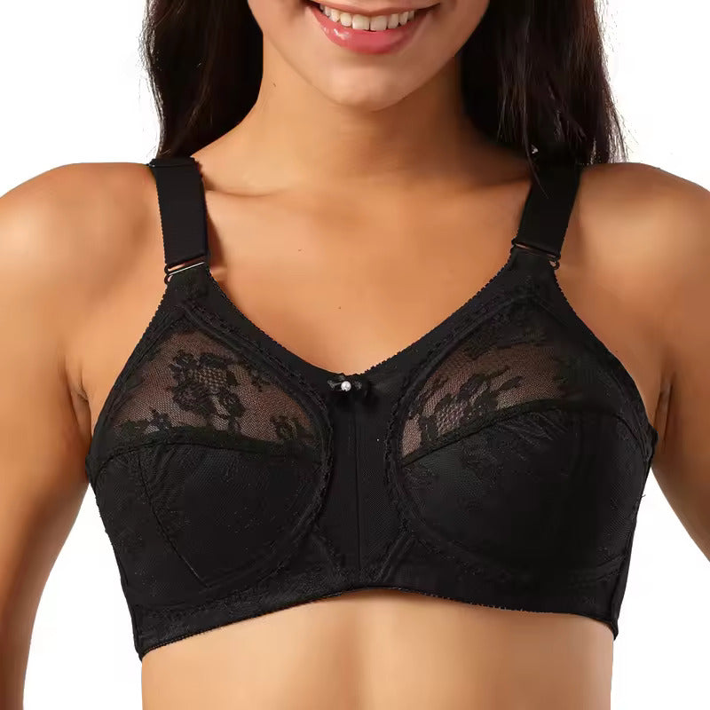 Imported™ Lace Bra Minimizer Women Beauty Floral Full Figure Wireless Large Bosom Bra