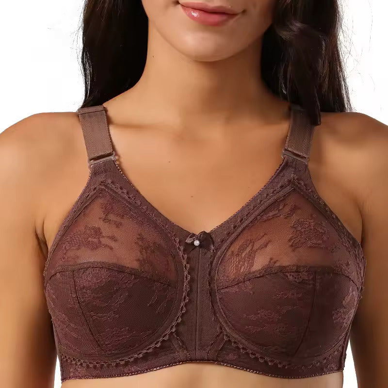 Imported™ Lace Bra Minimizer Women Beauty Floral Full Figure Wireless Large Bosom Bra
