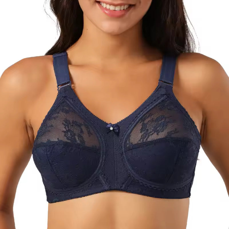 Imported™ Lace Bra Minimizer Women Beauty Floral Full Figure Wireless Large Bosom Bra