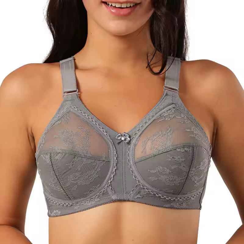 Imported™ Lace Bra Minimizer Women Beauty Floral Full Figure Wireless Large Bosom Bra
