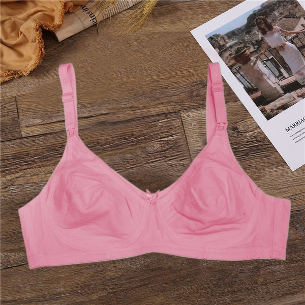 Front Open Wireless Maternity Nursing & Feeding Cotton Jersey Bra