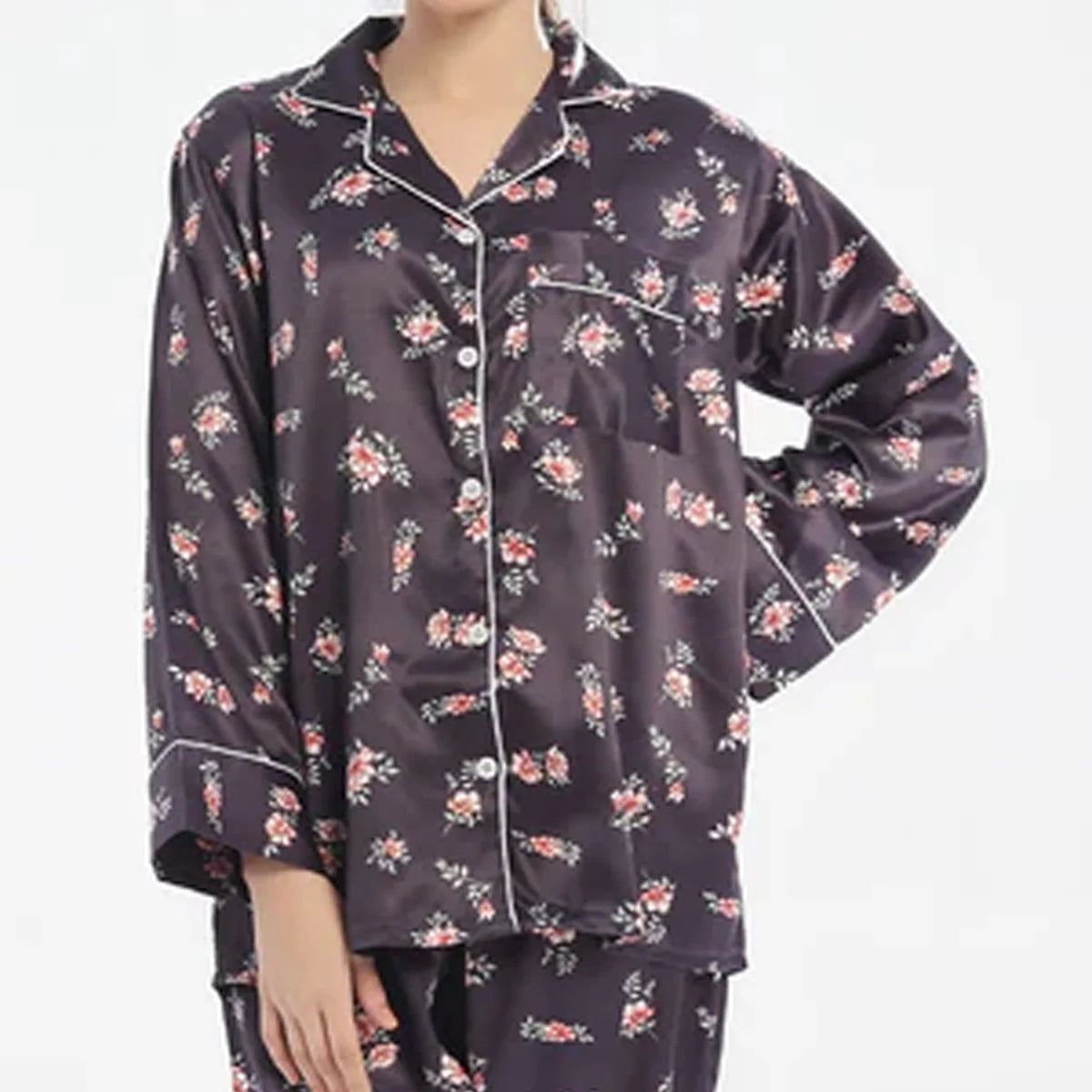 New Summer Cooling Linen 2-Piece Pajama Set With Scrunchie