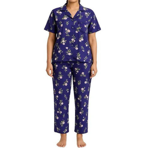 New Summer Cooling Linen 2-Piece Pajama Set With Scrunchie