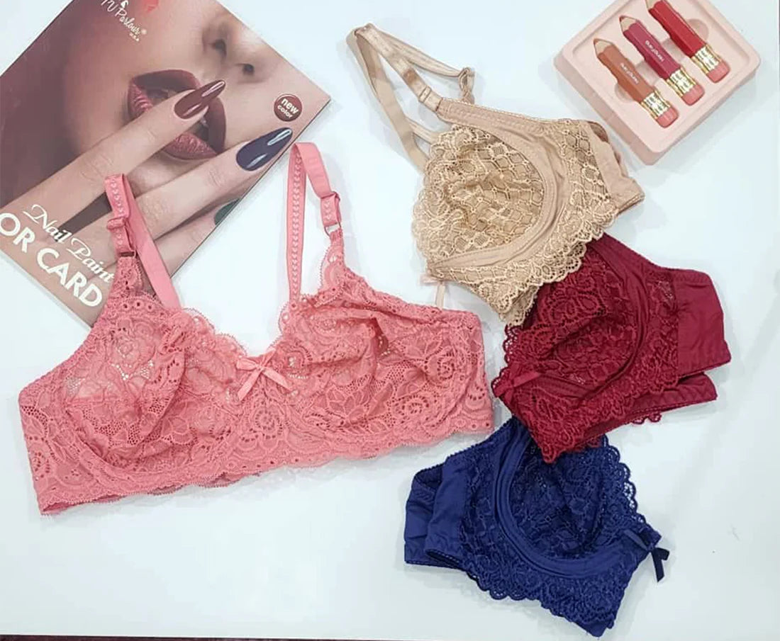1pcs Non-Padded & Non-Wired Full Coverage & Transparent Bra