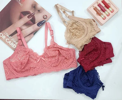 1pcs Non-Padded & Non-Wired Full Coverage & Transparent Bra