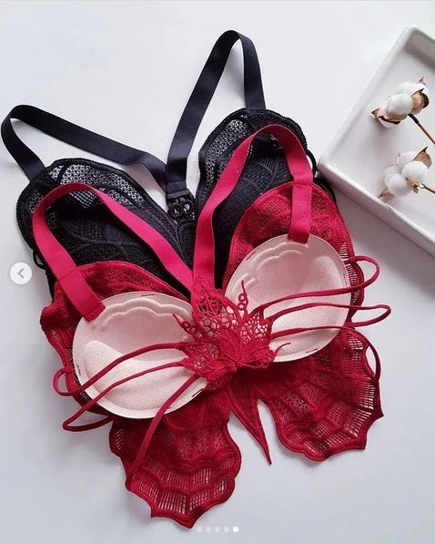 High Quality Backless Butterfly Lace Design Cross Back