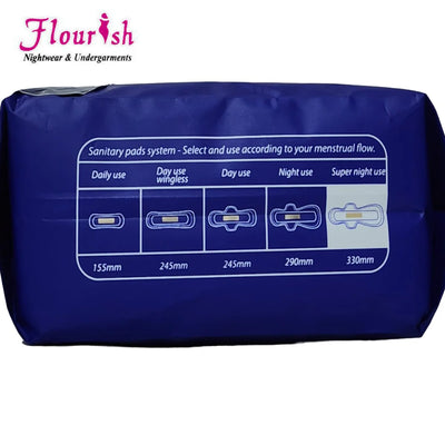 330mm WINGLESS DAILY USE PANTY LINERS SANITARY PADS FOR GIRLS & WOMEN 8 PCS