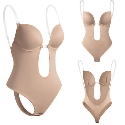 High Quality Adjustable Straps Full Body Shaper With Toilet Hole