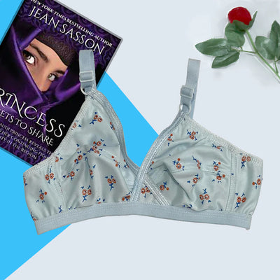 Pack Of 4 Soft Cotton Hosiery Fabric Imported Style Printed Bra | BD-520
