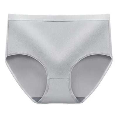 Pack Of 5 Women's Panties Mid Waist Solid Color Breathable High Elasticity Quick Dry Butt Lifting Soft Anti-Pilling Lady Underpants