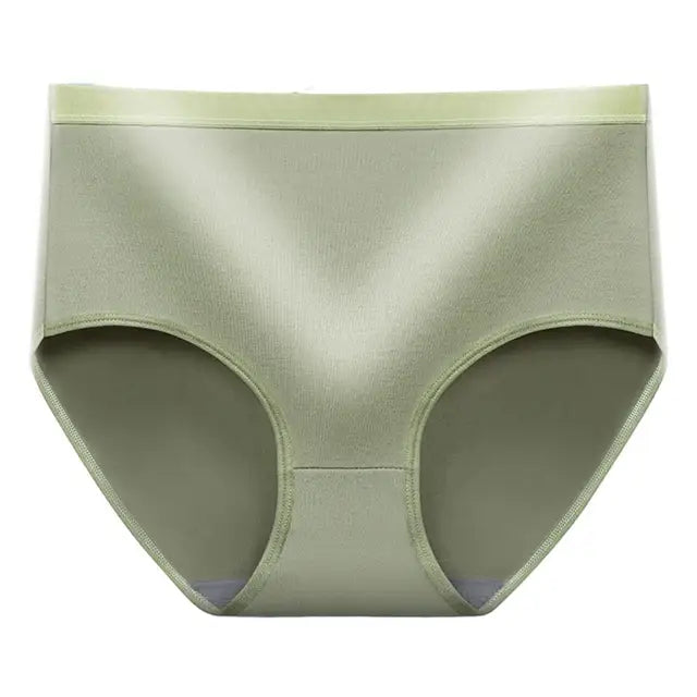 Pack Of 5 Women's Panties Mid Waist Solid Color Breathable High Elasticity Quick Dry Butt Lifting Soft Anti-Pilling Lady Underpants