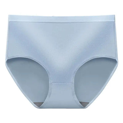 Pack Of 5 Women's Panties Mid Waist Solid Color Breathable High Elasticity Quick Dry Butt Lifting Soft Anti-Pilling Lady Underpants