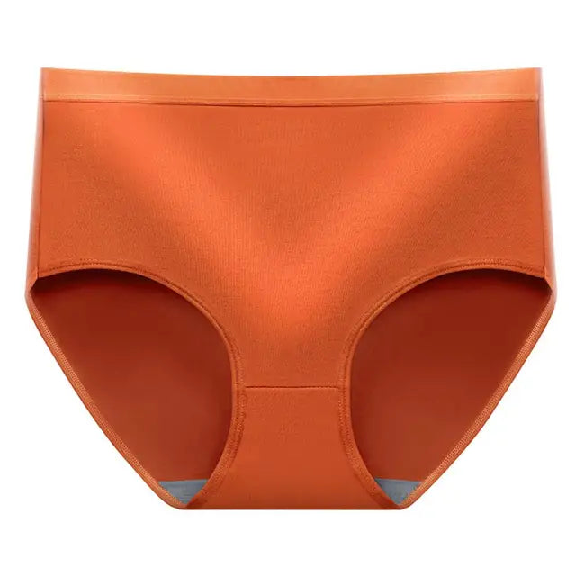 Pack Of 5 Women's Panties Mid Waist Solid Color Breathable High Elasticity Quick Dry Butt Lifting Soft Anti-Pilling Lady Underpants