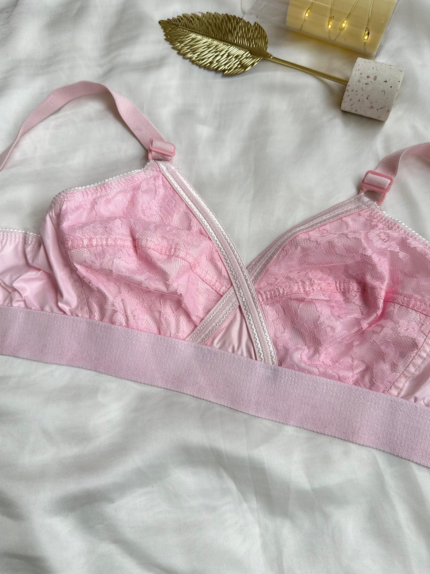Pack Of 4 Cross Design Women Ladies Girls Cotton Bra Blouse Brazier | BD-720-TK