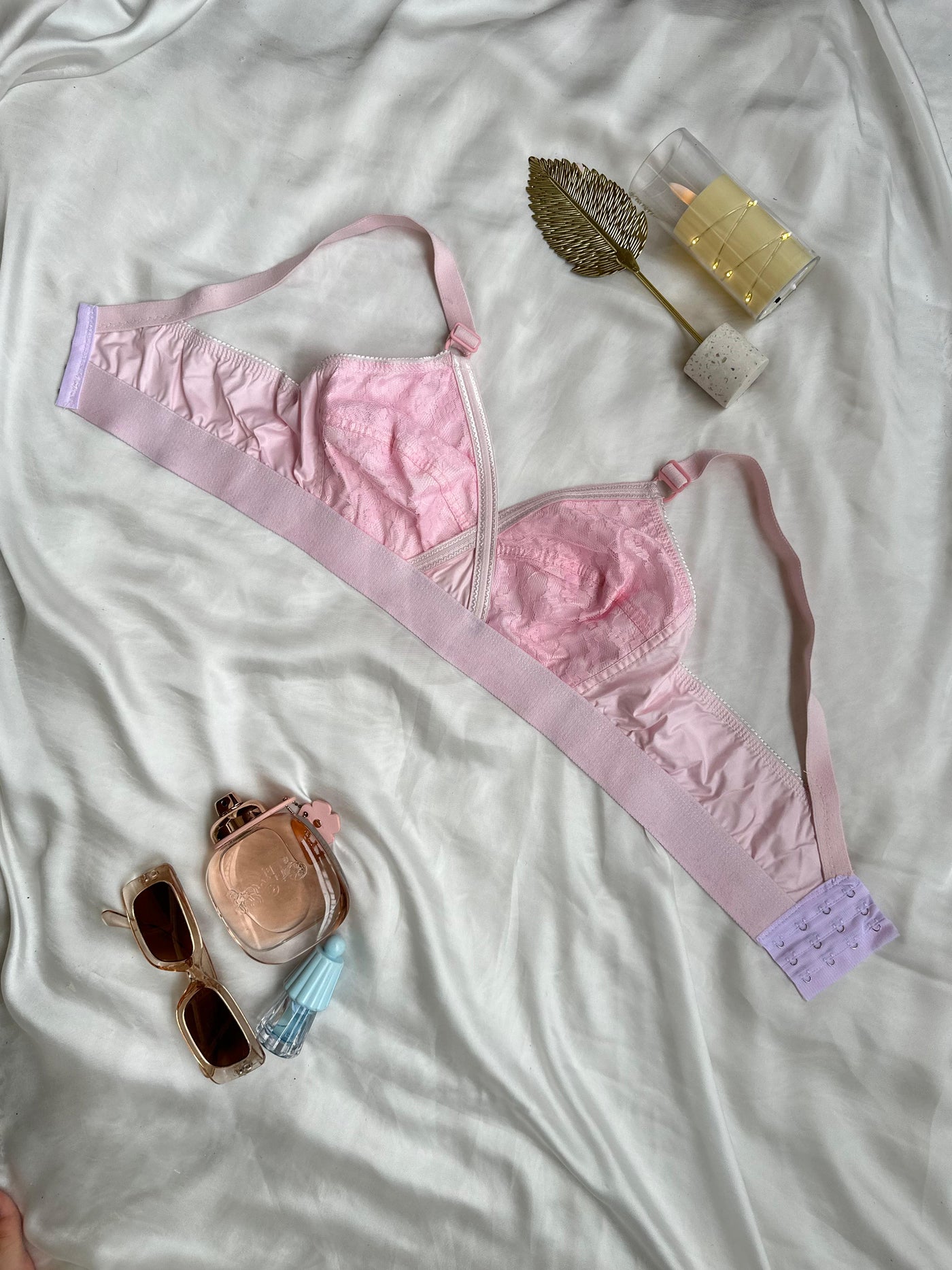 Pack Of 4 Cross Design Women Ladies Girls Cotton Bra Blouse Brazier | BD-720-TK