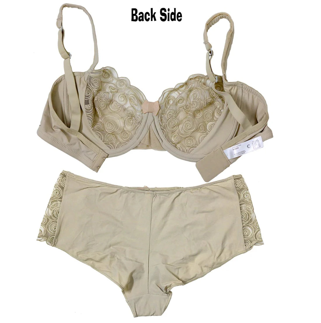 Lace Non-Padded Wired & Demi Coverage Bra Panty Set