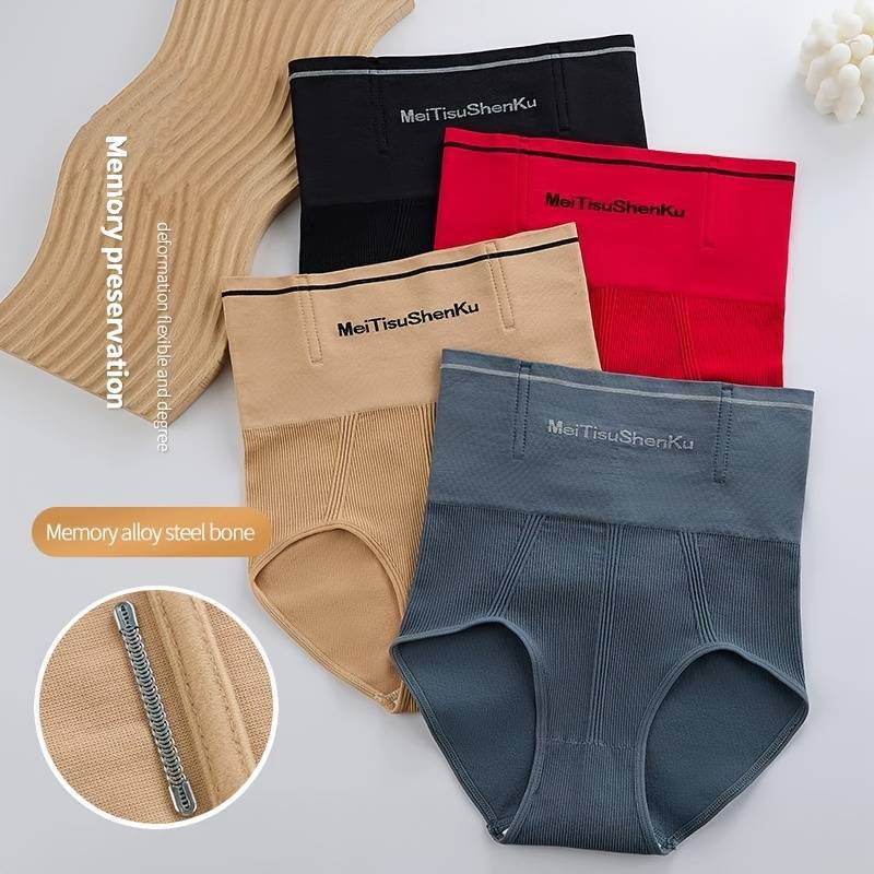 New High Quality Women High Waist Seamless Panties Flat Belly Reducing Panty Hip Lift Tummy Control Underwear Comfort Briefs Underpants