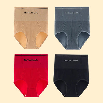 New High Quality Women High Waist Seamless Panties Flat Belly Reducing Panty Hip Lift Tummy Control Underwear Comfort Briefs Underpants