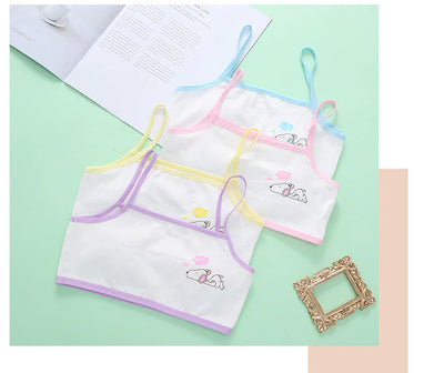 1 Pc New Fashion Teenage Training Bra Multi Print Bras For Girls (8-16) Years