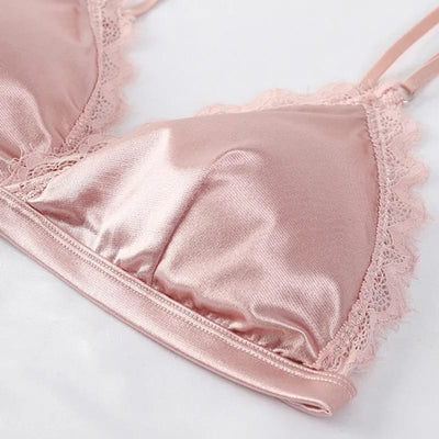 Pack Of 2 Silk Outline Lace Non Wired T-Shirt Removable Padded Bra
