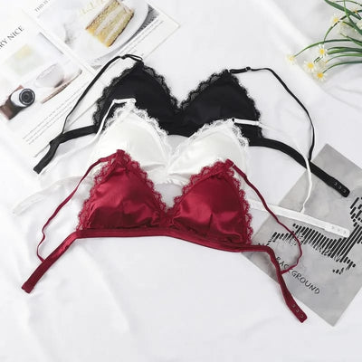 Pack Of 2 Silk Outline Lace Non Wired T-Shirt Removable Padded Bra