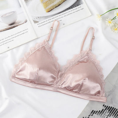 Pack Of 2 Silk Outline Lace Non Wired T-Shirt Removable Padded Bra