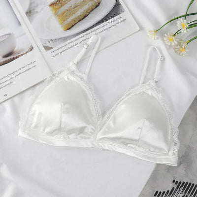 Pack Of 2 Silk Outline Lace Non Wired T-Shirt Removable Padded Bra