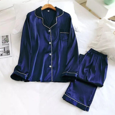 Silk Elegance Nightwear Set | Wedding Lingerie's Full Sleeve Sleepwear Lingerie Set Best PJ's in Pakistan | Sexy Nighty Two Pieces Set