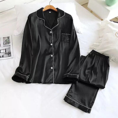 Silk Elegance Nightwear Set | Wedding Lingerie's Full Sleeve Sleepwear Lingerie Set Best PJ's in Pakistan | Sexy Nighty Two Pieces Set