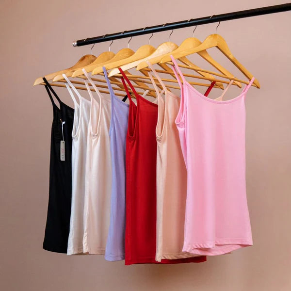 Pack Of 3 Trendy Cotton Summer Soft Comfortable Camisoles For Girls