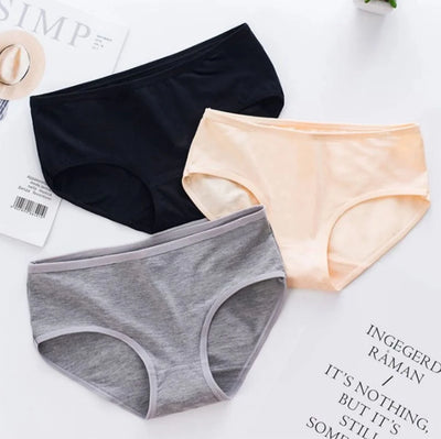 Budget Pack Of 5 Comfortable Cotton Brief Women Seamless Underwear Panties