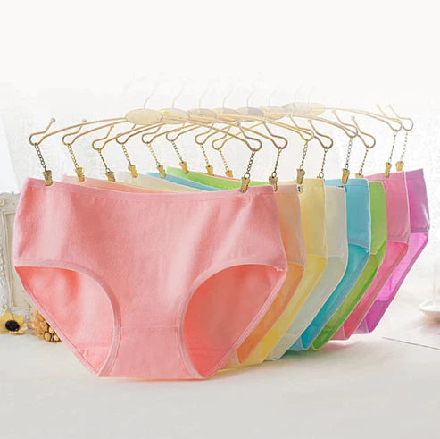 Budget Pack Of 5 Comfortable Cotton Brief Women Seamless Underwear Panties