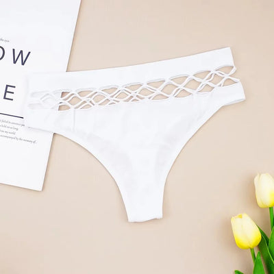 Pack Of 3 Sexy T Shape Mesh Hole Design G-string Panties