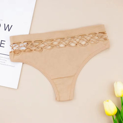 Pack Of 3 Sexy T Shape Mesh Hole Design G-string Panties