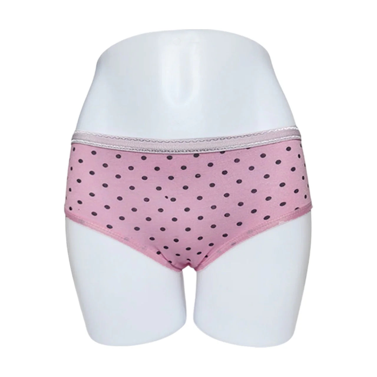 Budget Pack Of 5 Comfortable Polka Dotted Cotton Brief Women Seamless Underwear Panties