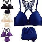 Imported™ Women Lace Underwear Set Seamless Push Up Underwire Brassiere & Panty