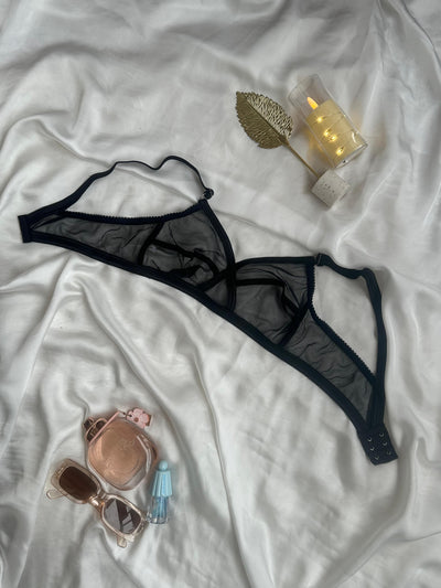 Pack Of 2 Non-Padded & Non-Wired Cotton Full Cover Full Net Transparent Bra | BD-300-TK