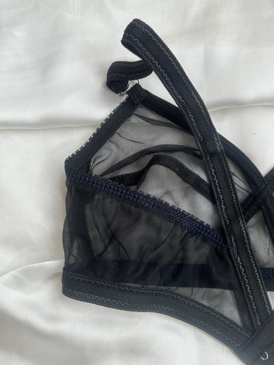 Pack Of 2 Non-Padded & Non-Wired Cotton Full Cover Full Net Transparent Bra | BD-300-TK