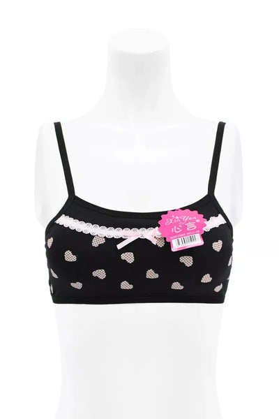 Pack Of 3 Cotton Soft Padded Teeange Bra Vest For Girls Steel -SB