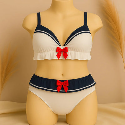 High Quality Sailor Moon Style Cute Bra and Pantie Set Bralette Lingerie