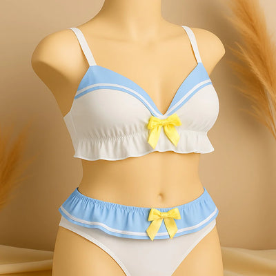 High Quality Sailor Moon Style Cute Bra and Pantie Set Bralette Lingerie