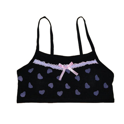 Pack Of 3 Cotton Soft Padded Teeange Bra Vest For Girls Steel -SB