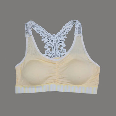 Pack Of 3 - Cotton Bra Vest For Girls Steel-Free Non Padded Bra -SB