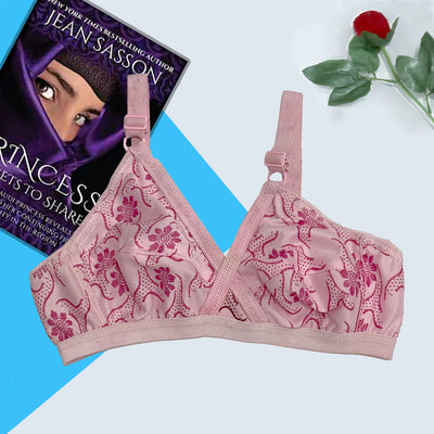 Pack Of 4 Soft Cotton Hosiery Fabric Imported Style Printed Bra | BD-520