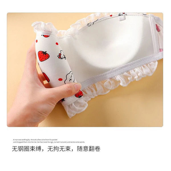 Japanese Style New Hello Kitty Print Padded Bra for girls