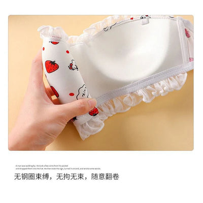 Japanese Style New Hello Kitty Print Padded Bra for girls