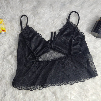 2 Pcs Short Skirt Style Lace See Through Inner Sexy Nighty (Free Delivery 🚚)