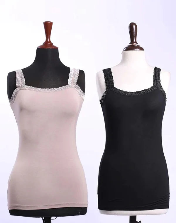 Pack of 2- Non Padded Cotton Camisole For Girls And Women